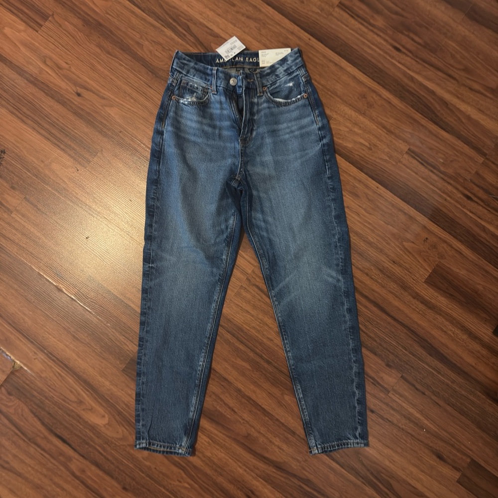 American Eagle Outfitters Dark Blue High Rise Jeans